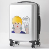 Sticker en vinyle de fleur Mah Jongg (Sur valise)