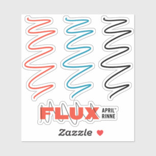 Sticker en vinyle de flux