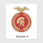 Sticker en vinyle de gladiateur romain (Feuille)