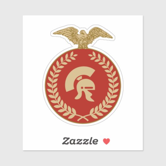 Sticker en vinyle de gladiateur romain (Feuille)