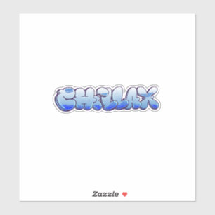 Sticker en vinyle de graffiti "Chillax" sur mesure