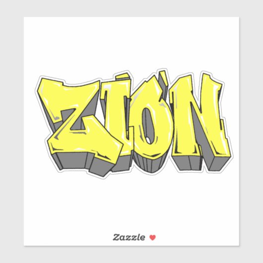 Sticker en vinyle de graffiti "Tony" sur mesure (Feuille)