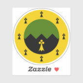 Sticker en vinyle de Granite Mountain SCA (Feuille)