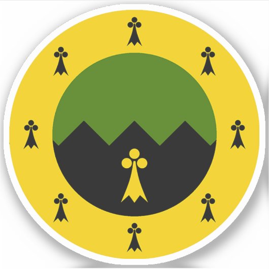 Sticker en vinyle de Granite Mountain SCA (Devant)
