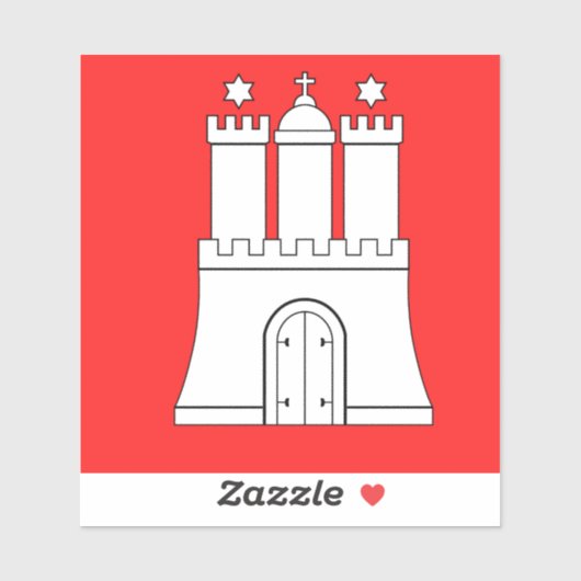 Sticker en vinyle de Hambourg (Feuille)