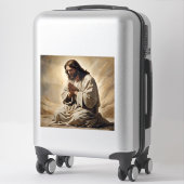 Sticker en vinyle de Jésus (Sur valise)