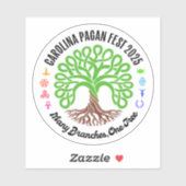 Sticker en vinyle de la Carolina Pagan 2025 (Feuille)