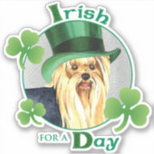 Sticker en vinyle de la St. Patrick's Day Yorkshir (Devant)
