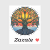 Sticker en vinyle de l'arbre de vie (Feuille)