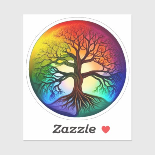 Sticker en vinyle de l'arbre de vie (Feuille)