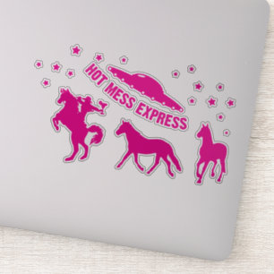 Sticker en vinyle de l'Express du mess chaud
