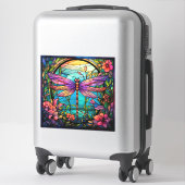 Sticker en vinyle de libellule (Sur valise)