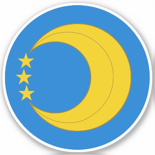 Sticker en vinyle de lune SCA Crescent (Devant)