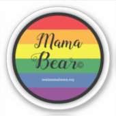 Sticker en vinyle de marque ronde (Devant)