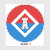 Sticker en vinyle de marque SCA Caer (Feuille)