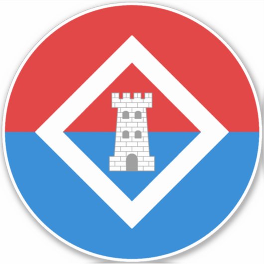 Sticker en vinyle de marque SCA Caer (Devant)