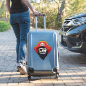 Sticker en vinyle de mascotte pirate (Valise Insitu)