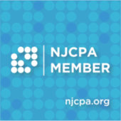 Sticker en vinyle de membre NJCPA - Petits cercles (Devant)