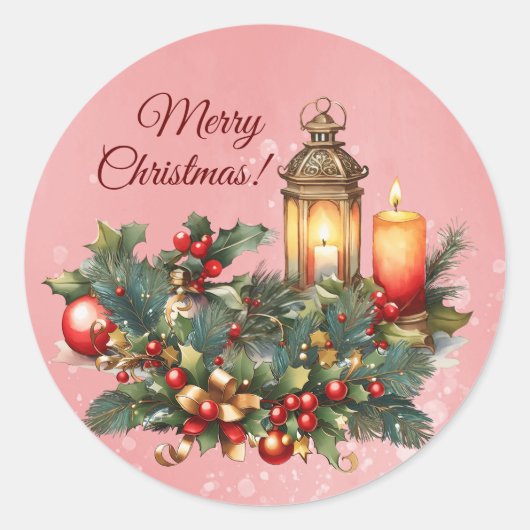 Sticker en vinyle de Noël (Devant)