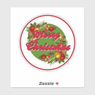 Sticker en vinyle de Noël