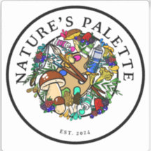 Sticker en vinyle de palette de la nature