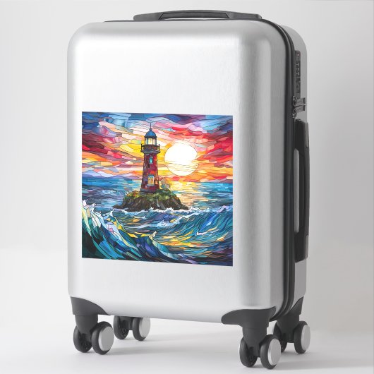 Sticker en vinyle de phare (Sur valise)