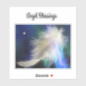 Sticker en vinyle de plumes Angel Guardian (Feuille)