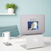 Sticker en vinyle de plumes Angel Guardian (Ordinateur portable sur le bureau)