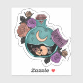 Sticker en vinyle de potion de mort (Feuille)