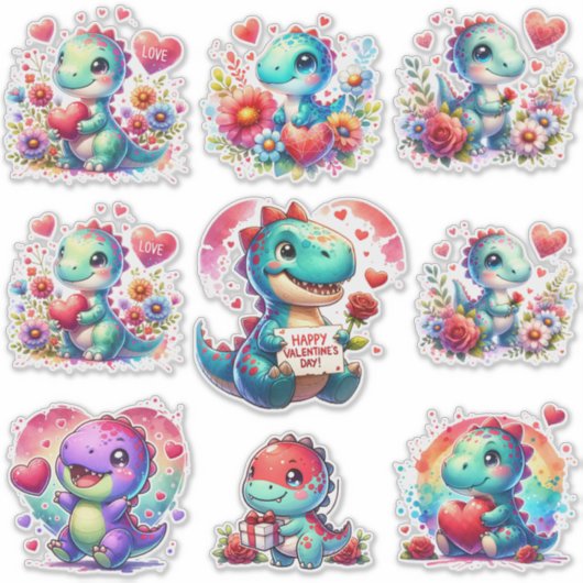 Sticker en vinyle de Saint-Valentin coupé sur mesu (Devant)