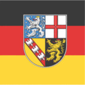 Sticker en vinyle de Sarre (Devant)