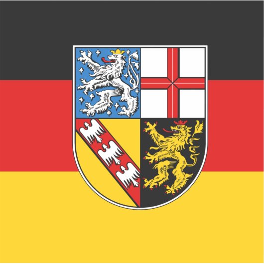 Sticker en vinyle de Sarre (Devant)