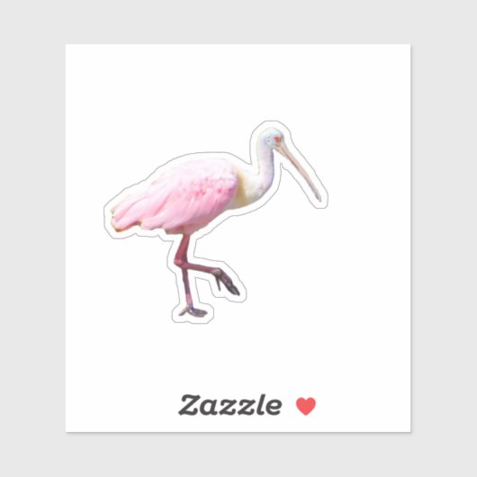 Sticker en vinyle de Spoonbill (Feuille)