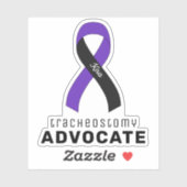 Sticker en vinyle de Tracheostomy Advocate (Feuille)