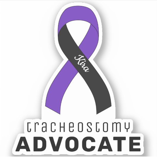 Sticker en vinyle de Tracheostomy Advocate (Devant)