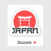 Sticker en vinyle de voyage du Japon (Feuille)