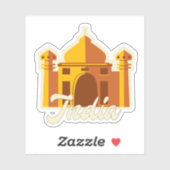 Sticker en vinyle de voyage en Inde (Feuille)