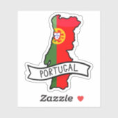 Sticker en vinyle de voyage Portugal (Feuille)