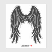 Sticker en vinyle découpé en roche noire (Feuille)