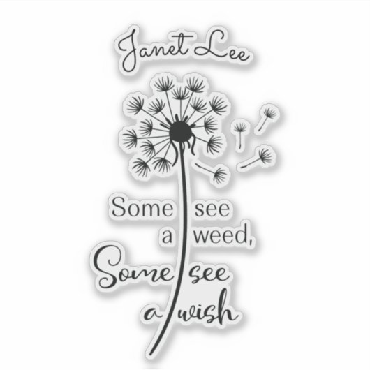 Sticker en vinyle découpé sur mesure (Devant)