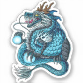 Sticker en vinyle découpé sur mesure pour le drago (Recto)