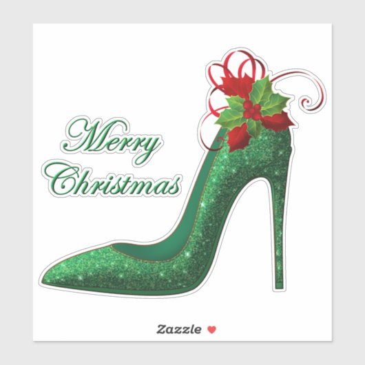 Sticker en vinyle des talons de Parties scintillan (Feuille)