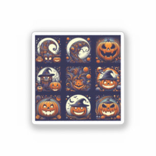 Sticker en vinyle d'Halloween