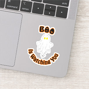 Sticker en vinyle d'Halloween   Boo Vous Regarde