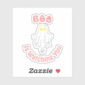 Sticker en vinyle d'Halloween | Boo Vous Regarde (Feuille)