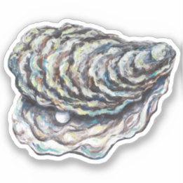 Sticker en vinyle d'huître