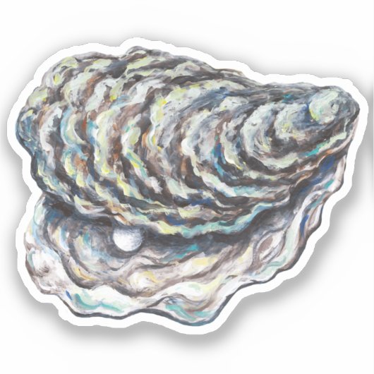 Sticker en vinyle d'huître (Recto)