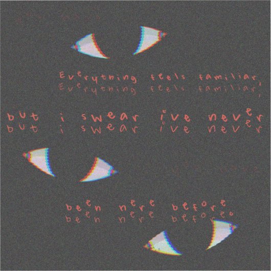 Sticker en vinyle Dreamcore - Yeux (Recto)