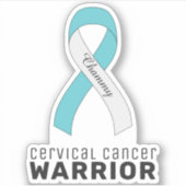 Sticker en vinyle du cancer du col (Devant)