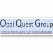Sticker en vinyle du groupe Opal Quest (Devant)